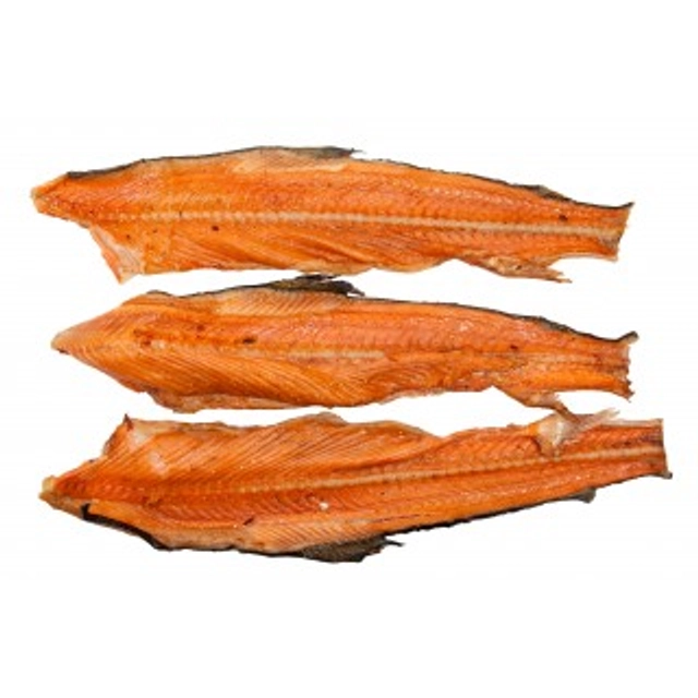 Hot smoked Atlantic salmon backbone bones NORVELITA