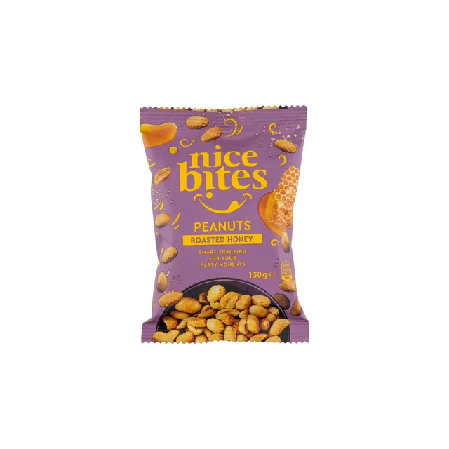 Жареный арахис с медом и солью NICE BITES, 150 г