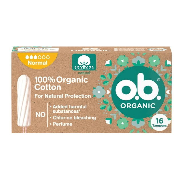 Tamponai O.B.ORGANIC NORMAL, 16 vnt.