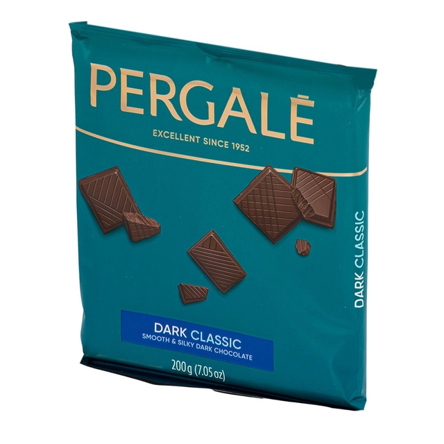 Juodasis šokoladas PERGALĖ, 200 g