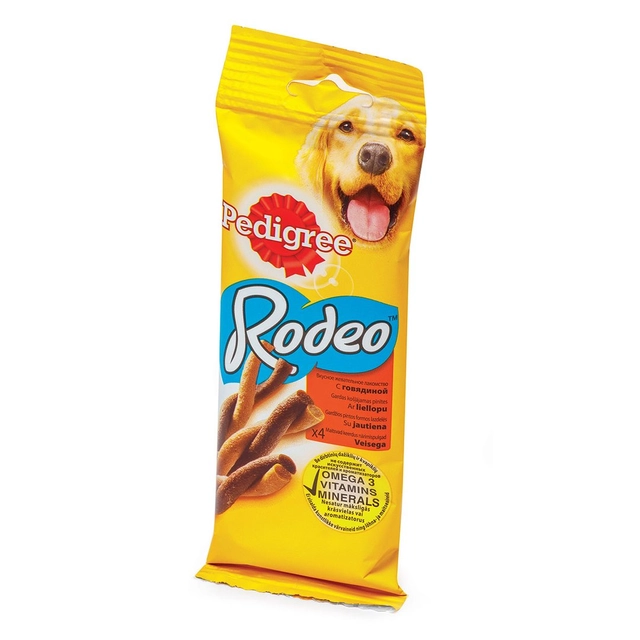 Šunų kramtalai PEDIGREE RODEO su jautiena, 70 g