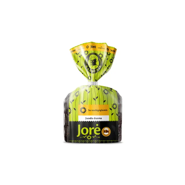 Juoda raikyta duona su saulėgrąžomis JORĖ, 280 g
