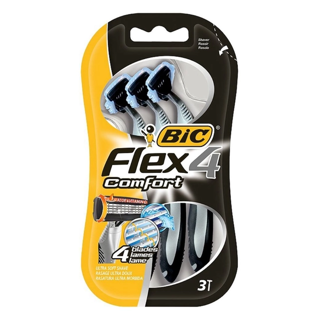 Skustuvas BIC FLEX4 COMFORT, 3 vnt.