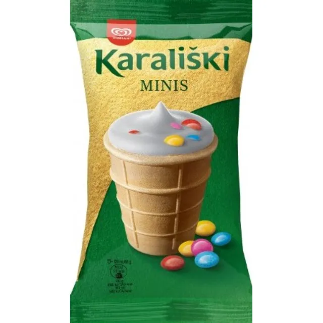 Vaniliniai ledai su saldainiais KARALIŠKI, 120 ml