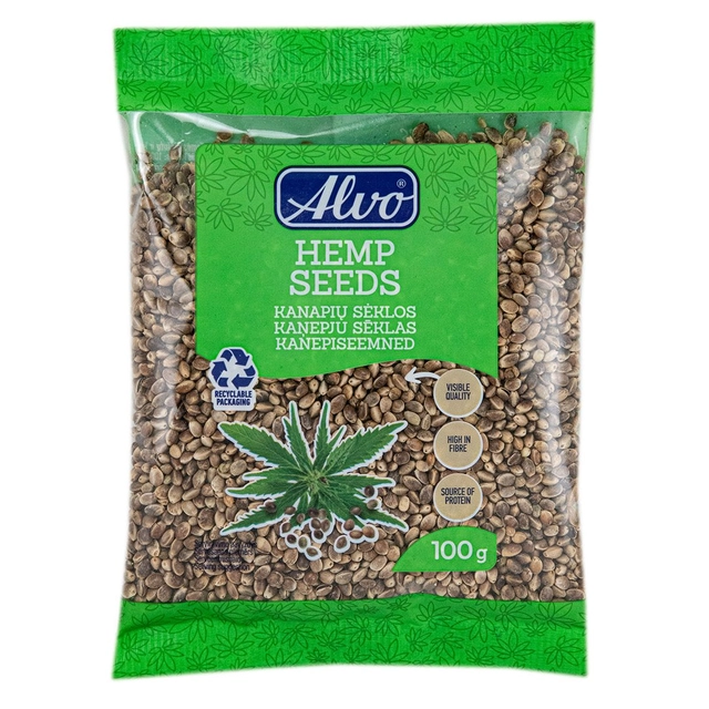 Kanapių sėklos ALVO, 100 g