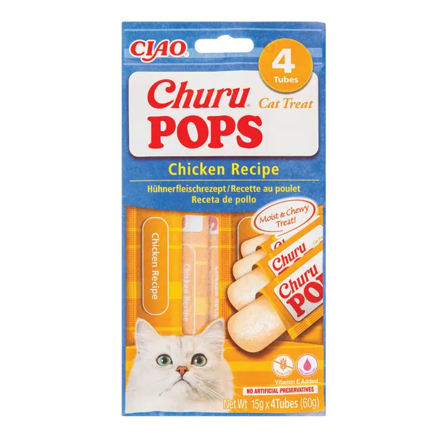 Skanėstai katėms vištiena CHURU POPS N4, 60 g