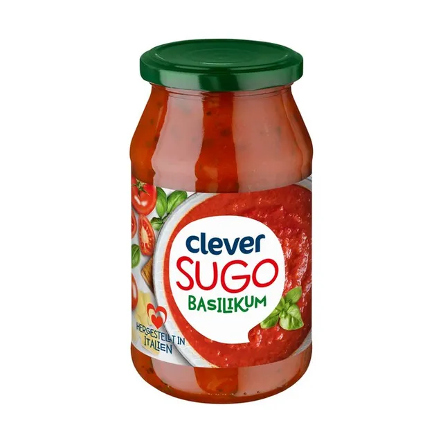 Pomidorų padažas su bazilikais CLEVER, 420 g