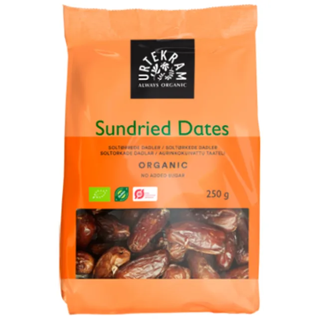 Organic dried dates URTEKRAM, 250 g