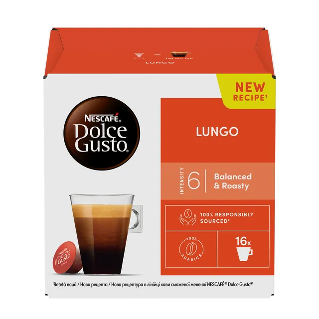 Kava NESCAFE DOLCE GUSTO LUNGO, 112 g