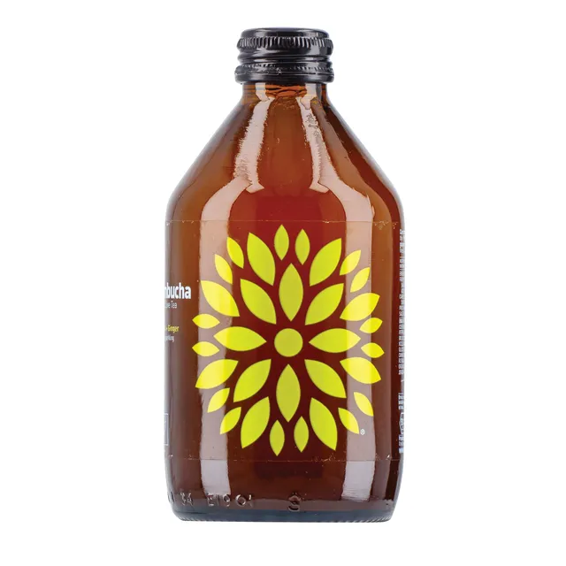 Gaivusis arbatos gėrimas su ciberžole ir imbieru VIGO KOMBUCHA BIO, 330 ml