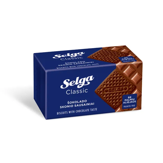 Šokolado skonio sausainiai SELGA, 180 g