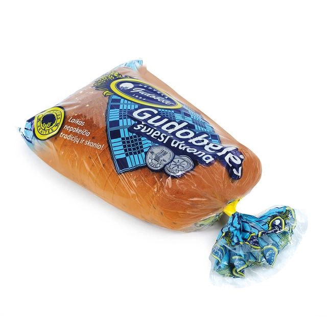 Šviesi ruginė raikyta duona GUDOBELĖS, 700 g