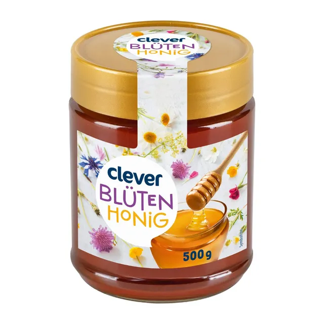 Žiedų medus CLEVER, 500 g