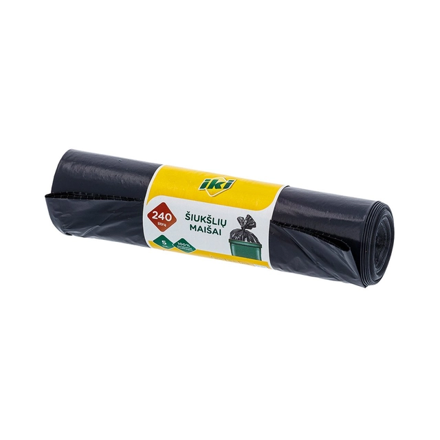 Maišas šiukšlėms, juodas 240L, 1 vnt.