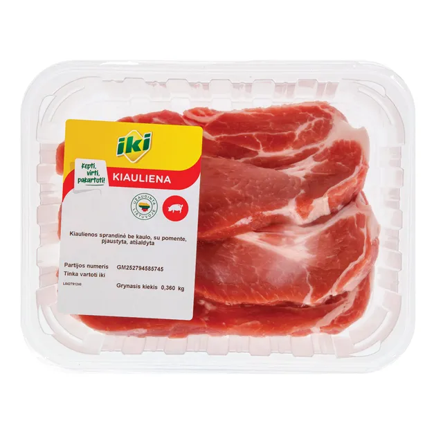 Pork neck boneless, sliced, IKI, 360 g