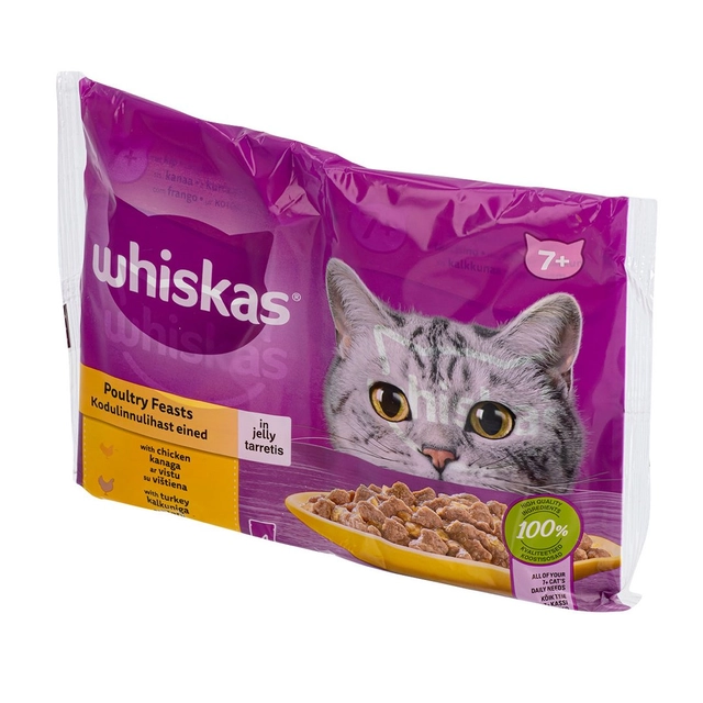 Консервированный набор птицы WHISKAS 7+, 340 г