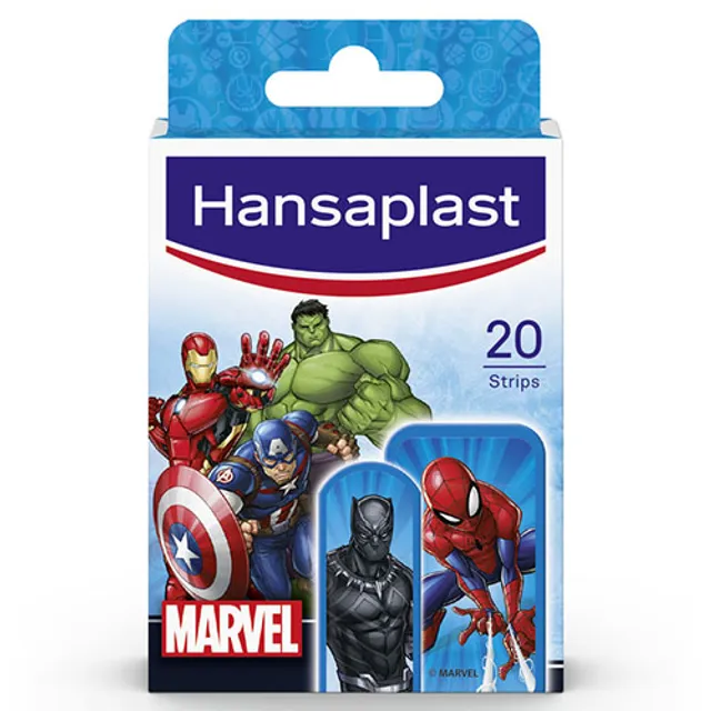Vaikiški pleistrai HANSAPLAST Marvel, 20 vnt