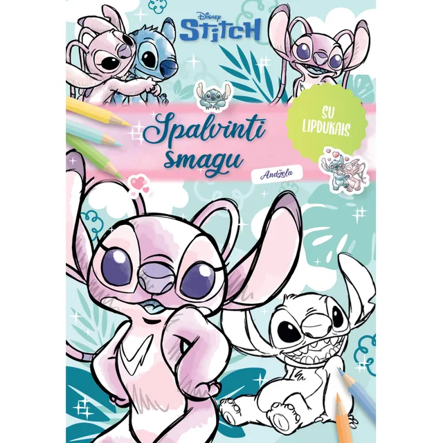 Knyga STITCH. SPALVINTI SMAGU.SU LIPDUKAIS