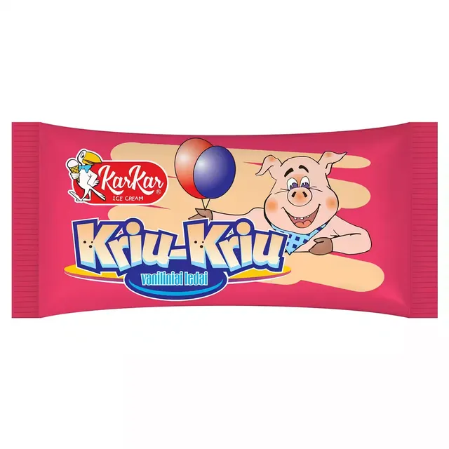 Vaniliniai ledai KAR KAR  KRIU KRIU,120ml