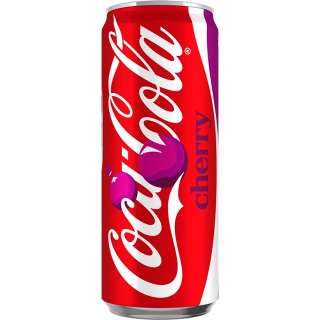 Vyšnių skonio gazuotas gaivusis gėrimas COCA-COLA CHERRY, 330 ml