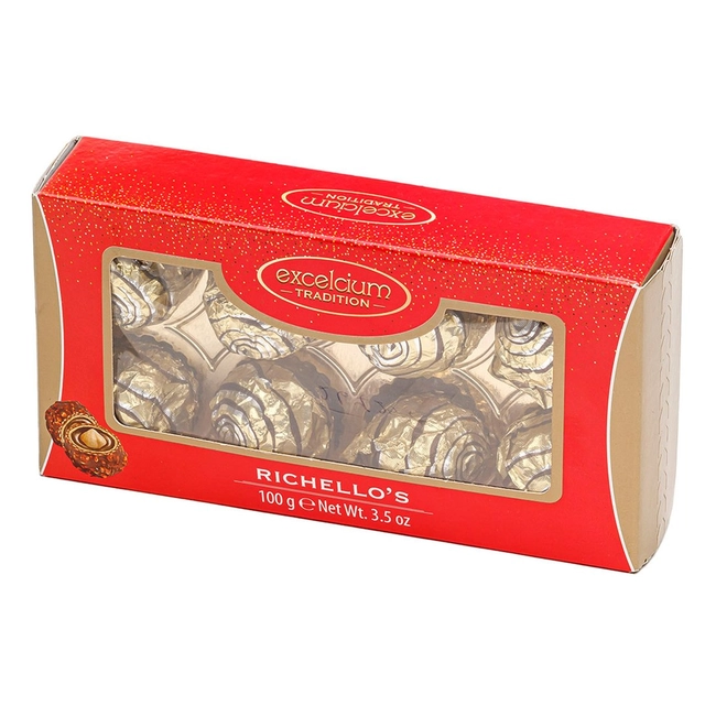 Milk chocolate candies with nut filling box RICHELLOS, 100 g
