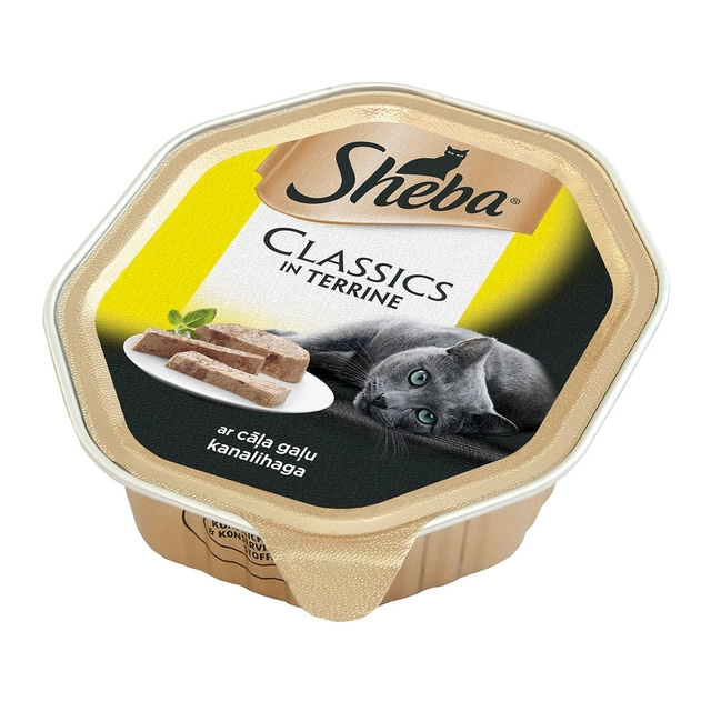 Konservuotas kačių ėdalas su vištiena SHEBA, 85 g