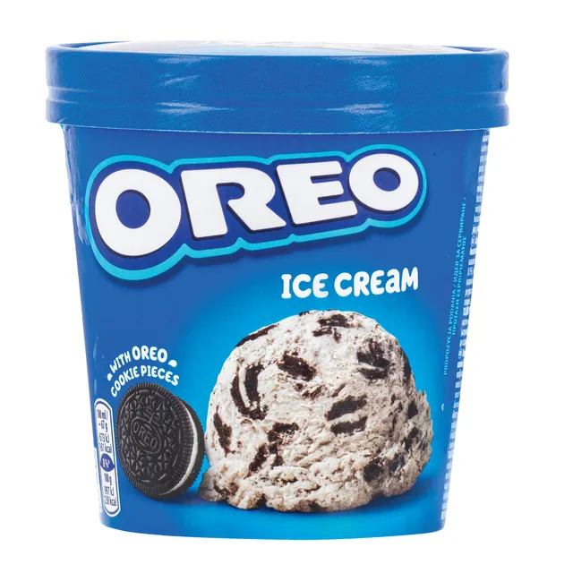 Ванильное мороженое со вкусом OREO с кусочками печенья, 425 мл