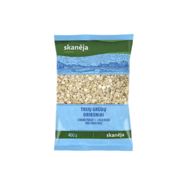 Trijų grūdų dribsniai SKANĖJA, 400 g