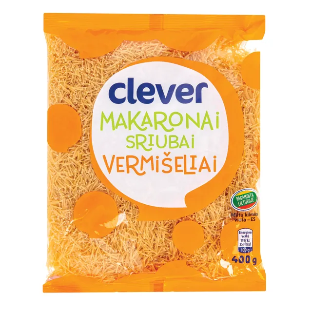 Makaronai vermišėliai CLEVER, 400 g