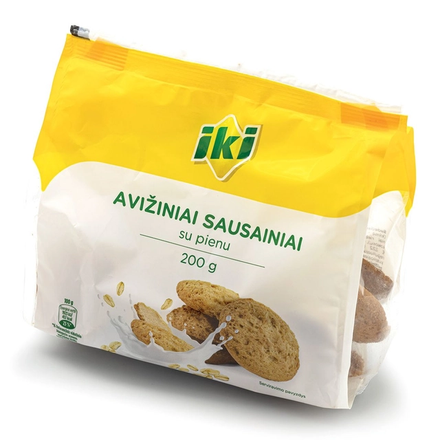 Oatmeal cookies with milk IKI, 200 g