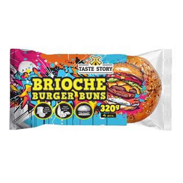 Mėsainių bandelės BRIOCHE TASTE STORY, 320 g