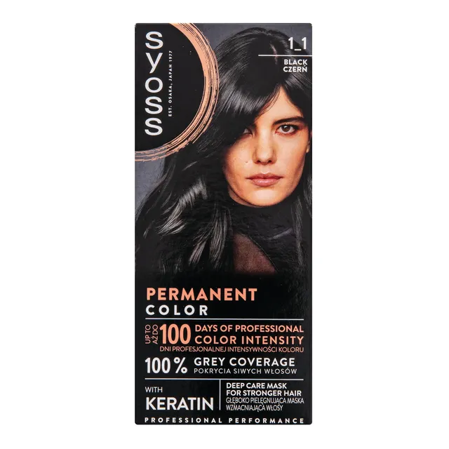 Coloring hair cream SYOSS COLOR No. 1-1