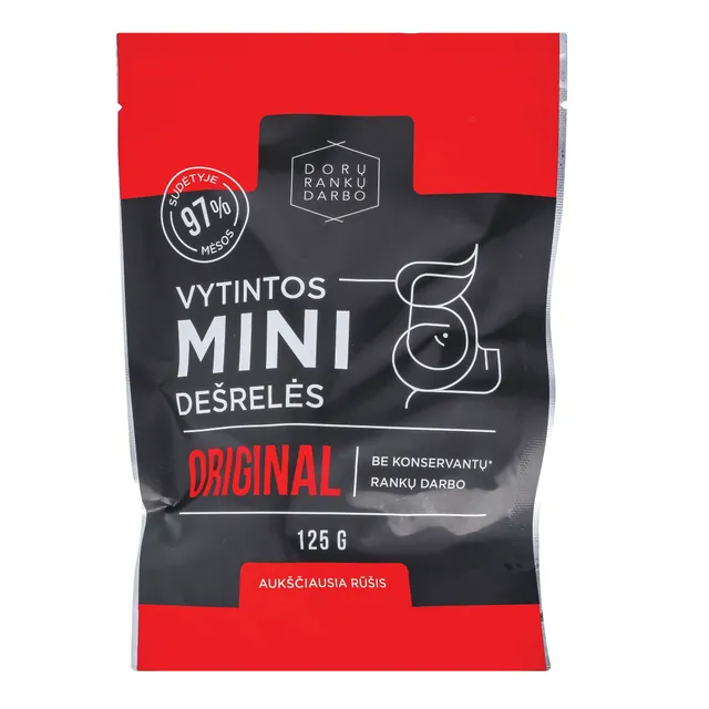 Vytintos kiaulienos mini dešrelės ORIGINAL, 125 g