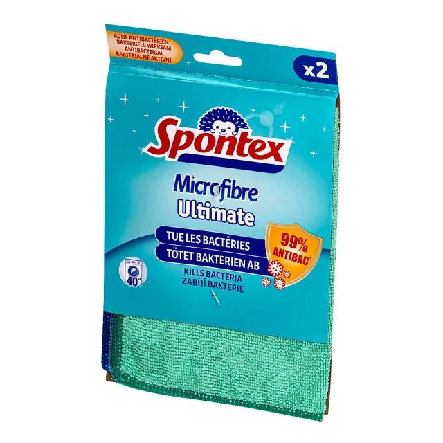 Mikropluošto šluostės SPONTEX ULTIMATE, 2 vnt.
