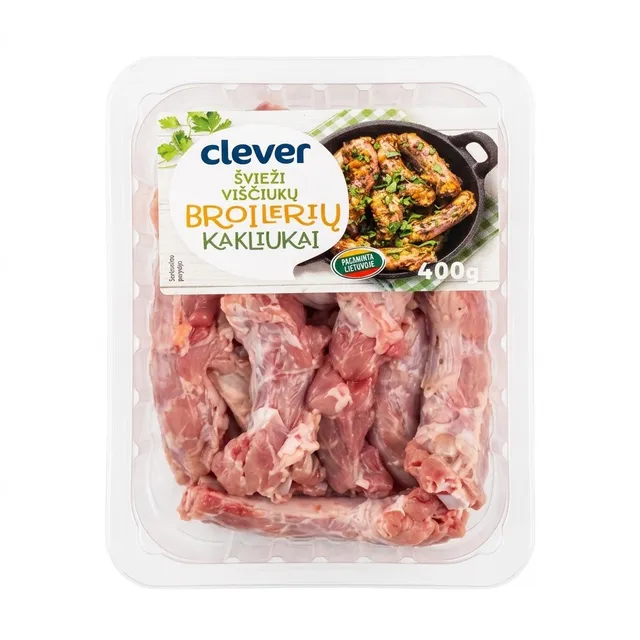 CLEVER Švieži viščiukų broilerių kakliukai 400G