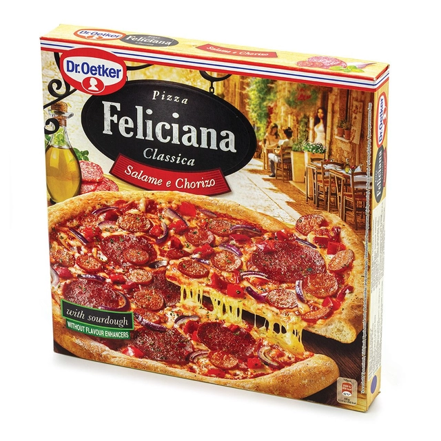 Šaldyta pica DR. OETKER (FELICIANA) su saliamiu ir čiorizu, 320 g