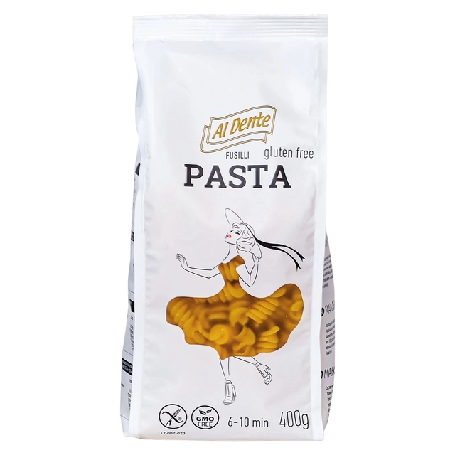 Makaronai sraigteliai, be glitimo AL DENTE, 400 g
