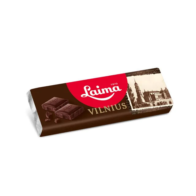 Tamsusis šokoladas LAIMA - VILNIUS, 20 g