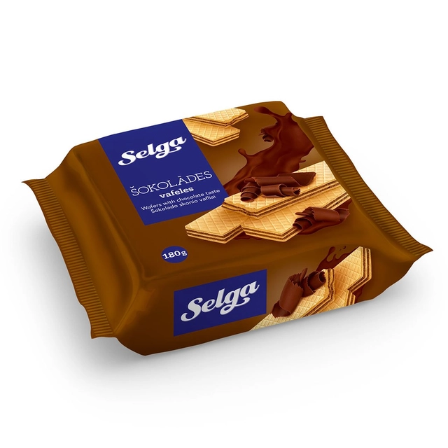 Šokolado skonio vafliai SELGA, 180 g