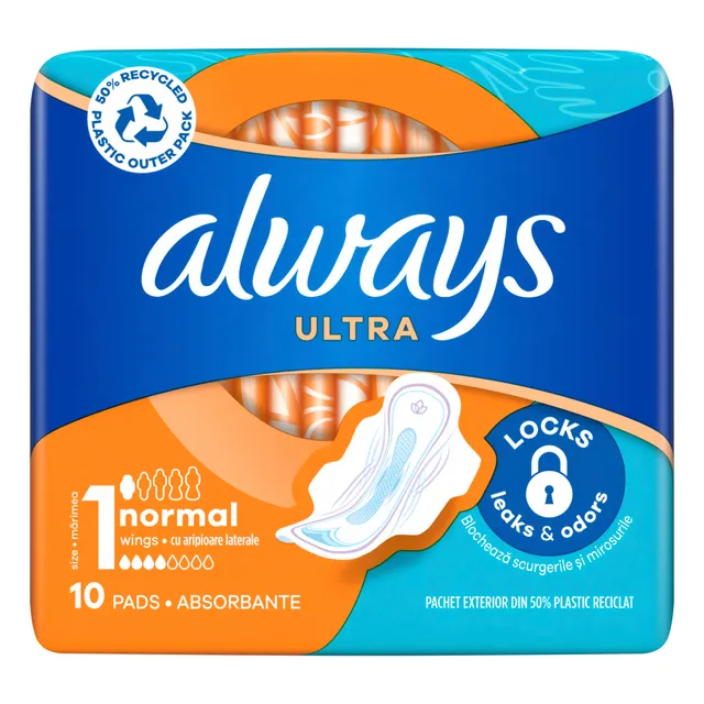 Higieniniai paketai ALWAYS Ultra Normal, S1, 10 vnt.