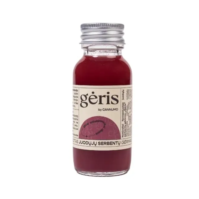 Fermentuotas gėrimas juodųjų serbentų GĖRIS, 80 ml