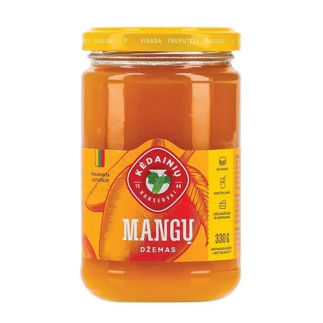 Mangų džemas KĖDAINIŲ, 330 g