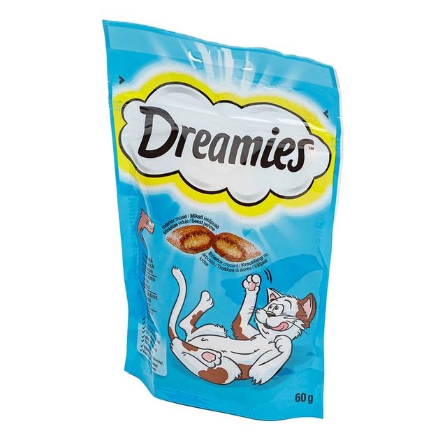 Skanėstas katėms su lašiša DREAMIES, 60 g