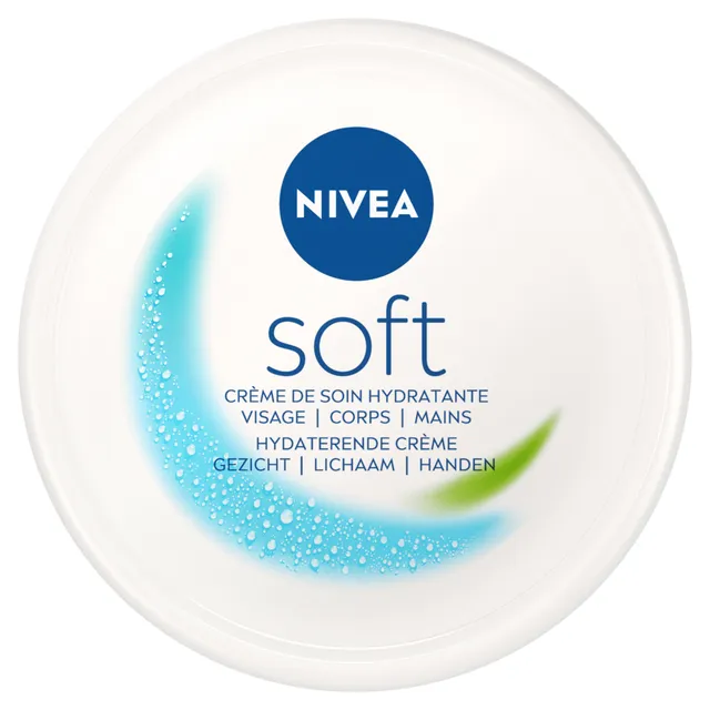 Drėkinamasis kremas veidui, kūnui ir rankoms NIVEA SOFT, 375 ml