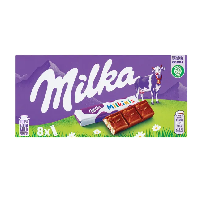 Šokoladas su pieniniu įdaru MILKINIS 87,5 g