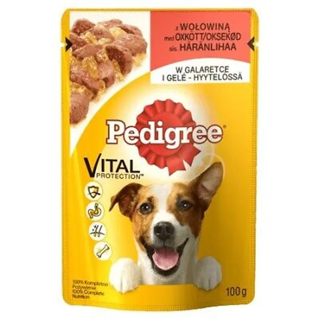 Konservuotas šunų ėdalas su jautiena ir kepenimis PEDIGREE, 500 g