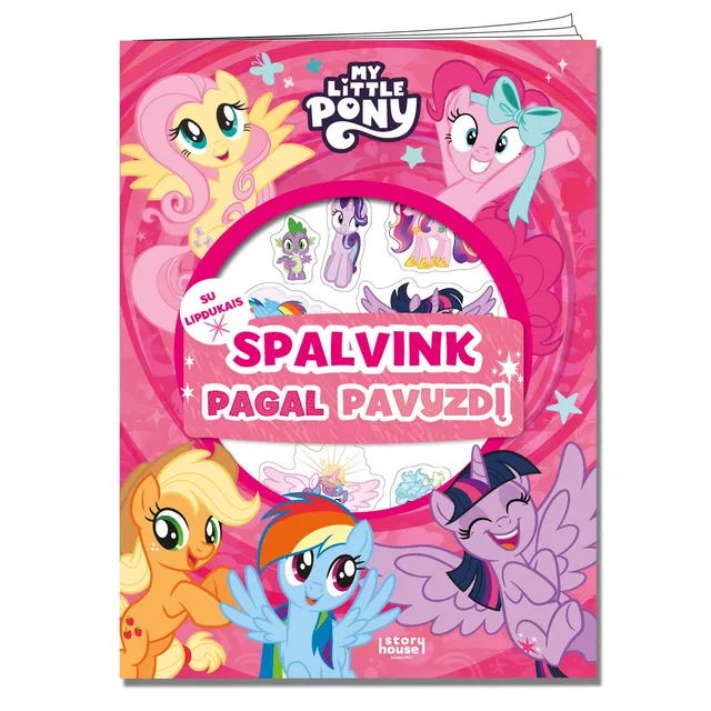 Knyga MY LITTLE PONY. SPALVINK PAGAL PAVYZDĮ
