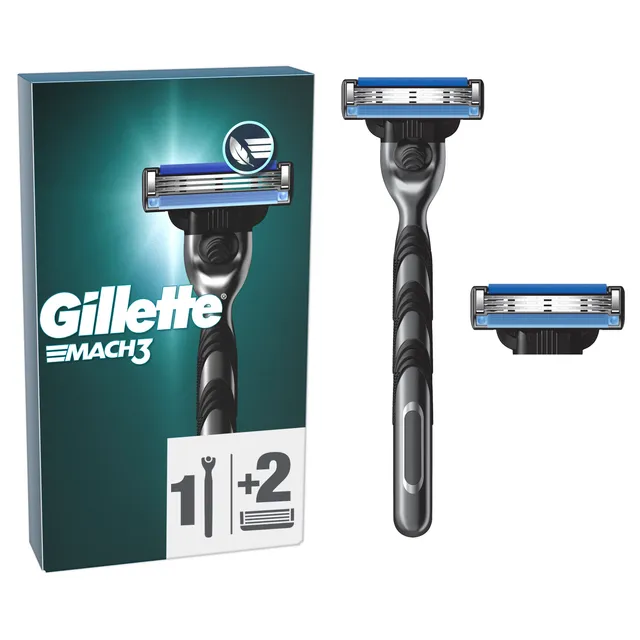 Skustuvas GILLETTE MACH3 + 2 galvutės