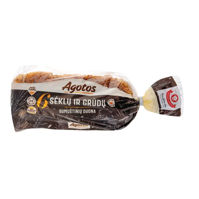 Sumuštinių duona su grūdais ir sėklomis AGOTA, 470 g