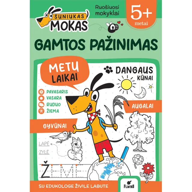 Knyga ŠUNIUKAS MOKAS. UŽDUOTĖLĖS Ž. LABUTĖ